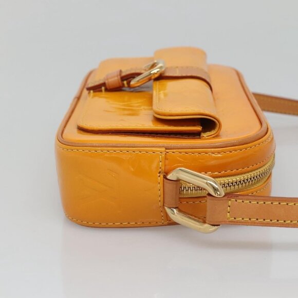 LOUIS VUITTON Monogram Vernis Christy MM Shoulder Bag Jaune - Picture 4 of 16